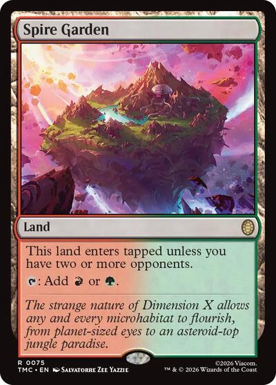 Spire Garden TMC #75 (Near Mint Rare) Magic: The Gathering: Commander: Teenage Mutant Ninja Turtles