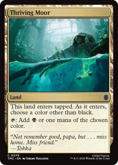 Thriving Moor TMC #79 (Near Mint Common) Magic: The Gathering: Commander: Teenage Mutant Ninja Turtles