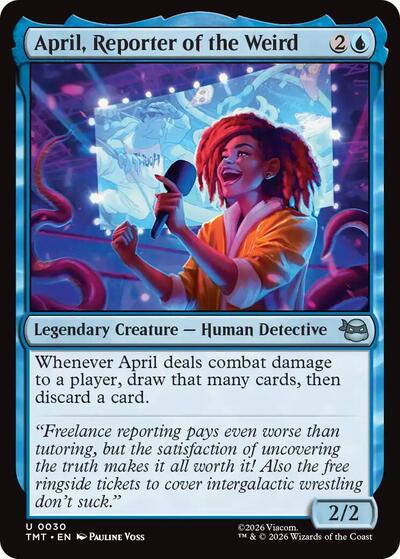 April Reporter of the Weird TMT #30 (Near Mint Uncommon) Magic: The Gathering: Teenage Mutant Ninja Turtles