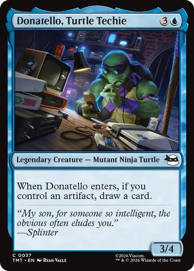 Donatello Turtle Techie TMT #37 (Near Mint Common) Magic: The Gathering: Teenage Mutant Ninja Turtles