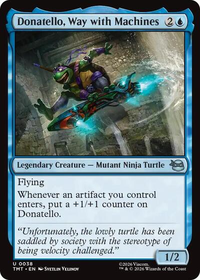 Donatello Way with Machines TMT #38 (Near Mint Uncommon) Magic: The Gathering: Teenage Mutant Ninja Turtles