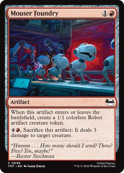 Mouser Foundry TMT #96 (Near Mint Common) Magic: The Gathering: Teenage Mutant Ninja Turtles