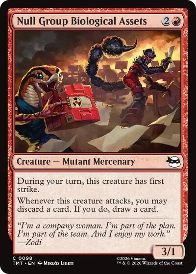 Null Group Biological Assets TMT #98 (Near Mint Common) Magic: The Gathering: Teenage Mutant Ninja Turtles