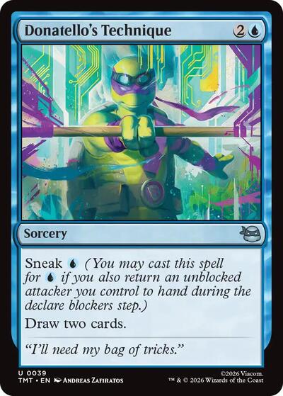 Donatellos Technique TMT #39 (Near Mint Uncommon) Magic: The Gathering: Teenage Mutant Ninja Turtles