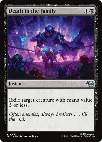 Death in the Family TMT #61 (Near Mint Uncommon) Magic: The Gathering: Teenage Mutant Ninja Turtles