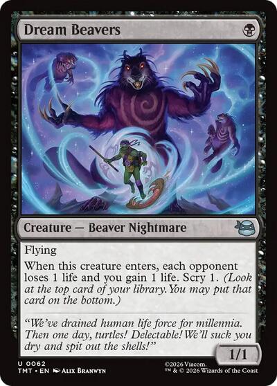 Dream Beavers TMT #62 (Near Mint Uncommon) Magic: The Gathering: Teenage Mutant Ninja Turtles