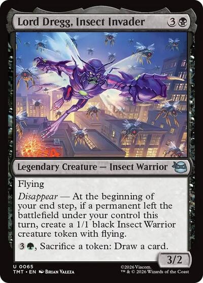Lord Dregg Insect Invader Teenage Mutant Ninja Turtles TMT #65 (Uncommon) Magic: The Gathering:
