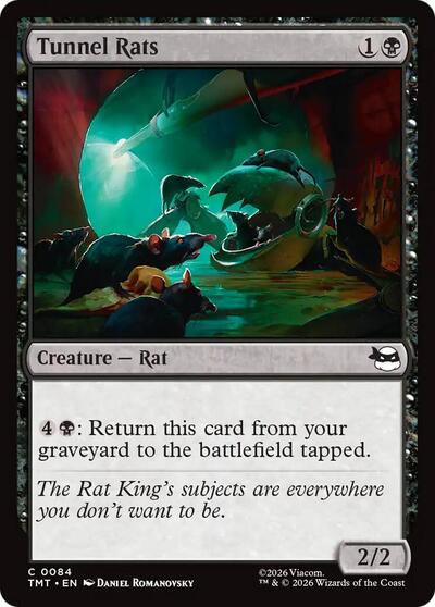 Tunnel Rats Teenage Mutant Ninja Turtles TMT #84 (Common) Magic: The Gathering: