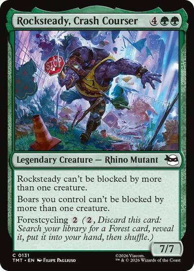 Rocksteady Crash Courser TMT #131 (Near Mint Common) Magic: The Gathering: Teenage Mutant Ninja Turtles