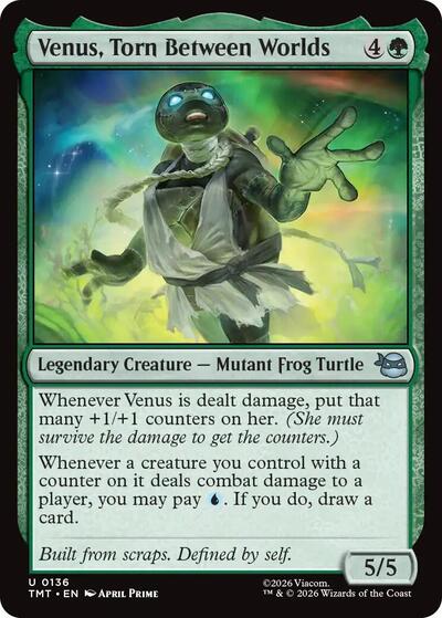 Venus Torn Between Worlds TMT #136 (Near Mint Uncommon) Magic: The Gathering: Teenage Mutant Ninja Turtles