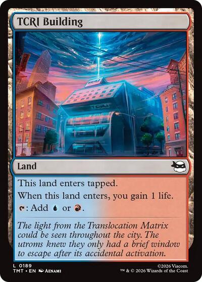 TCRI Building Teenage Mutant Ninja Turtles TMT #189 (Land) Magic: The Gathering: