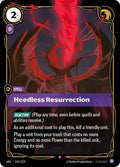 Heedless Resurrection Foil UNL #142/219 (Near Mint Rare) Riftbound: League of Legends Trading Card Game: Unleashed