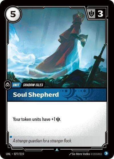 Soul Shepherd Foil UNL #077/219 (Near Mint Uncommon) Riftbound: League of Legends Trading Card Game: Unleashed
