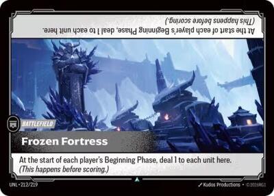 Frozen Fortress Foil UNL #212/219 (Near Mint Uncommon) Riftbound: League of Legends Trading Card Game: Unleashed