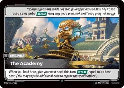 The Academy Foil UNL #216/219 (Near Mint Uncommon) Riftbound: League of Legends Trading Card Game: Unleashed