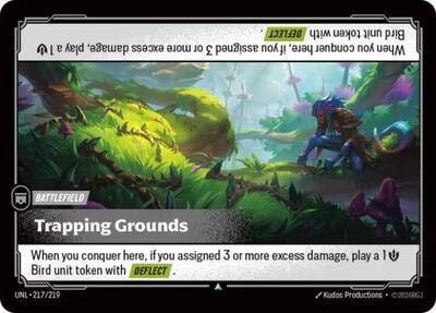 Trapping Grounds Foil UNL #217/219 (Near Mint Uncommon) Riftbound: League of Legends Trading Card Game: Unleashed