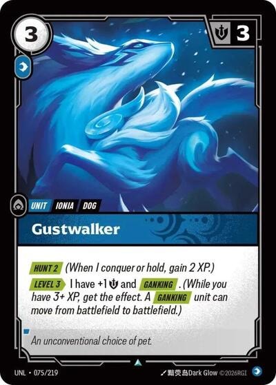 Gustwalker Unleashed UNL #075/219 (Uncommon) Riftbound: League of Legends Trading Card Game:
