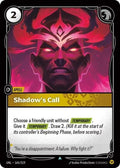 Shadow's Call Foil UNL #165/219 (Near Mint Uncommon) Riftbound: League of Legends Trading Card Game: Unleashed