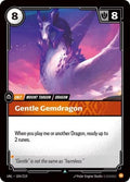 Gentle Gemdragon Foil UNL #104/219 (Near Mint Uncommon) Riftbound: League of Legends Trading Card Game: Unleashed