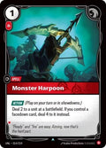 Monster Harpoon Foil UNL #014/219 (Near Mint Uncommon) Riftbound: League of Legends Trading Card Game: Unleashed