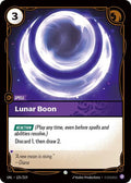 Lunar Boon Foil UNL #125/219 (Near Mint Common) Riftbound: League of Legends Trading Card Game: Unleashed
