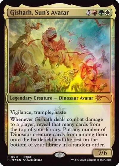 Gishath, Sun's Avatar Foil MEDIA #2026-5 (Near Mint Mythic Rare) Magic: The Gathering: Media Promos