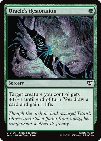 Oracles Restoration Foil SOS #156 (Near Mint Common) Magic: The Gathering: Secrets of Strixhaven