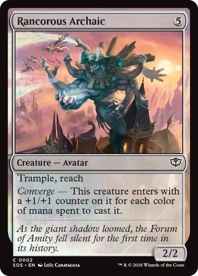 Rancorous Archaic SOS #2 (Near Mint Common) Magic: The Gathering: Secrets of Strixhaven