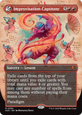 Improvisation Capstone Borderless Foil SOS #294 (Near Mint Mythic Rare) Magic: The Gathering: Secrets of Strixhaven