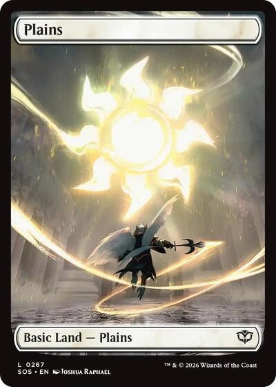 Plains 0267 SOS #267 (Near Mint Land) Magic: The Gathering: Secrets of Strixhaven