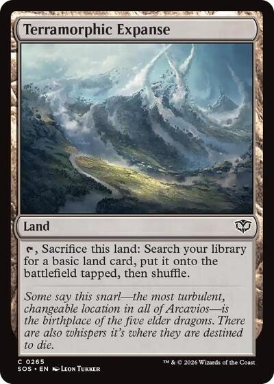 Terramorphic Expanse SOS #265 (Near Mint Common) Magic: The Gathering: Secrets of Strixhaven