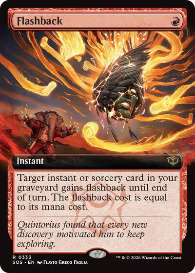 Flashback Extended Art Secrets of Strixhaven SOS #333 (Rare) Magic: The Gathering: