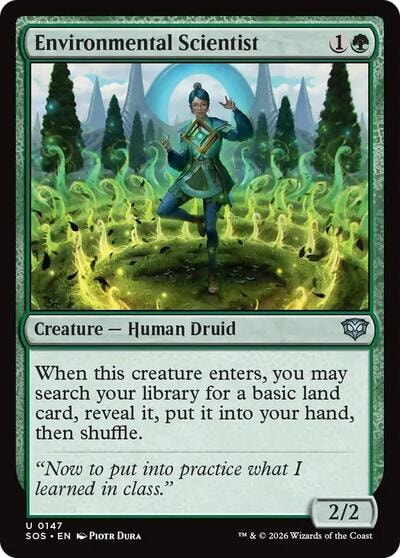 Environmental Scientist SOS #147 (Near Mint Uncommon) Magic: The Gathering: Secrets of Strixhaven
