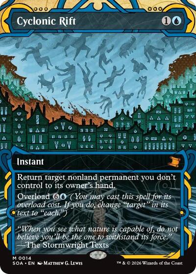 Cyclonic Rift SOA #14 (Near Mint Mythic Rare) Magic: The Gathering: Secrets of Strixhaven: Mystical Archive