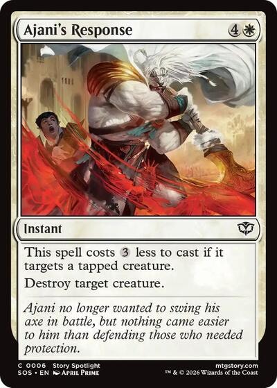 Ajanis Response SOS #6 (Near Mint Common) Magic: The Gathering: Secrets of Strixhaven