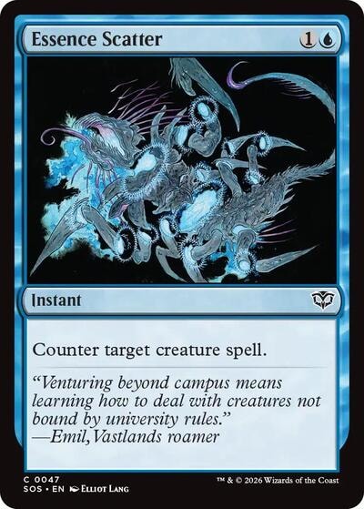 Essence Scatter SOS #47 (Near Mint Common) Magic: The Gathering: Secrets of Strixhaven