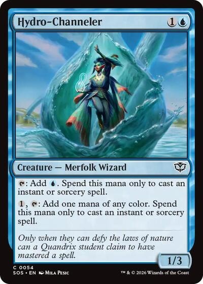 Hydro Channeler SOS #54 (Near Mint Common) Magic: The Gathering: Secrets of Strixhaven