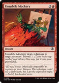 Unsubtle Mockery SOS #136 (Near Mint Common) Magic: The Gathering: Secrets of Strixhaven