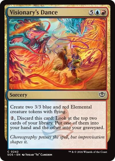 Visionarys Dance SOS #242 (Near Mint Common) Magic: The Gathering: Secrets of Strixhaven