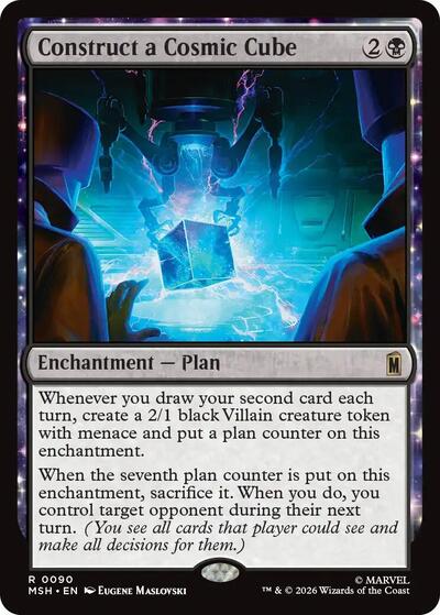 Construct a Cosmic Cube MSH #90 (Near Mint Rare) Magic: The Gathering: Marvel Super Heroes
