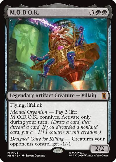 MODOK MSH #106 (Near Mint Mythic Rare) Magic: The Gathering: Marvel Super Heroes