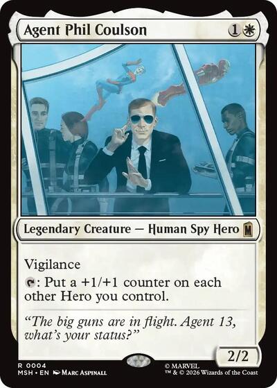 Agent Phil Coulson MSH #4 (Near Mint Rare) Magic: The Gathering: Marvel Super Heroes