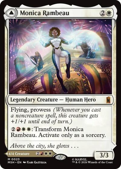 Monica Rambeau MSH #23 (Near Mint Mythic Rare) Magic: The Gathering: Marvel Super Heroes