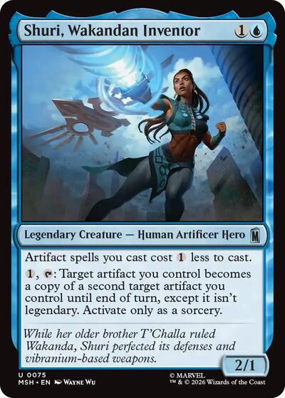 Shuri, Wakandan Inventor Marvel Super Heroes MSH #75 (Uncommon) Magic: The Gathering: