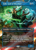Loki God of Mischief Borderless MSH #343 (Near Mint Rare) Magic: The Gathering: Marvel Super Heroes