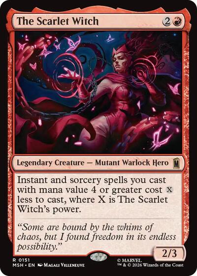 The Scarlet Witch MSH #151 (Near Mint Rare) Magic: The Gathering: Marvel Super Heroes