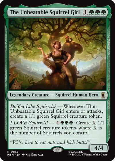 The Unbeatable Squirrel Girl Marvel Super Heroes MSH #193 (Rare) Magic: The Gathering: