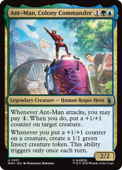 Ant-Man, Colony Commander Marvel Super Heroes MSH #201 (Uncommon) Magic: The Gathering: