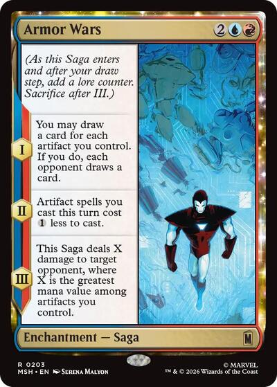 Armor Wars MSH #203 (Near Mint Rare) Magic: The Gathering: Marvel Super Heroes