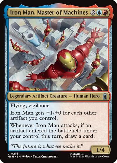 Iron Man, Master of Machines MSH #216 (Near Mint Uncommon) Magic: The Gathering: Marvel Super Heroes